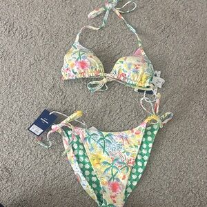 Roller Rabbit X Target bikini TOP AND BOTTOM INCLUDED size small